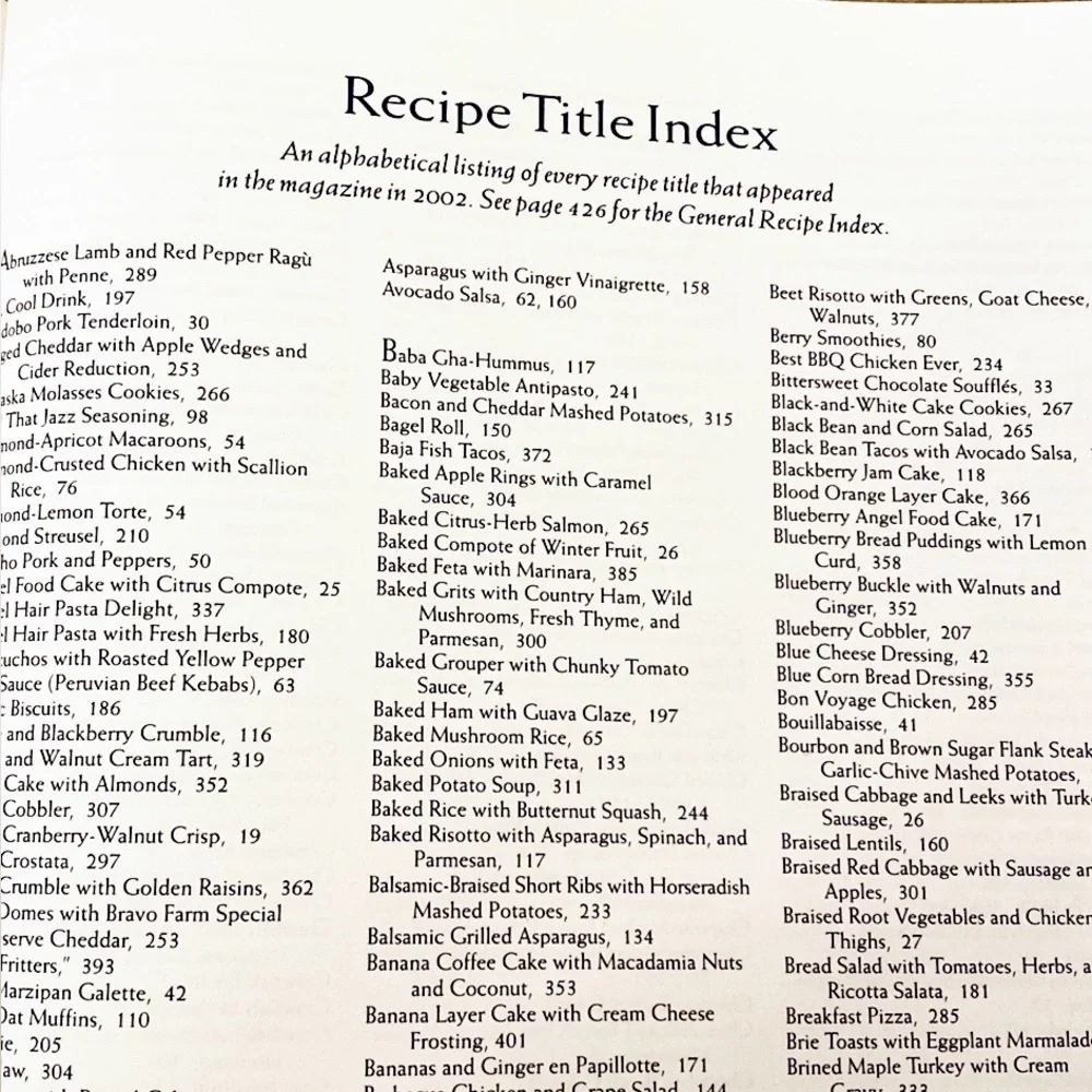 Cooking Light Annual Recipes 2003 Hard Cover Cookbook